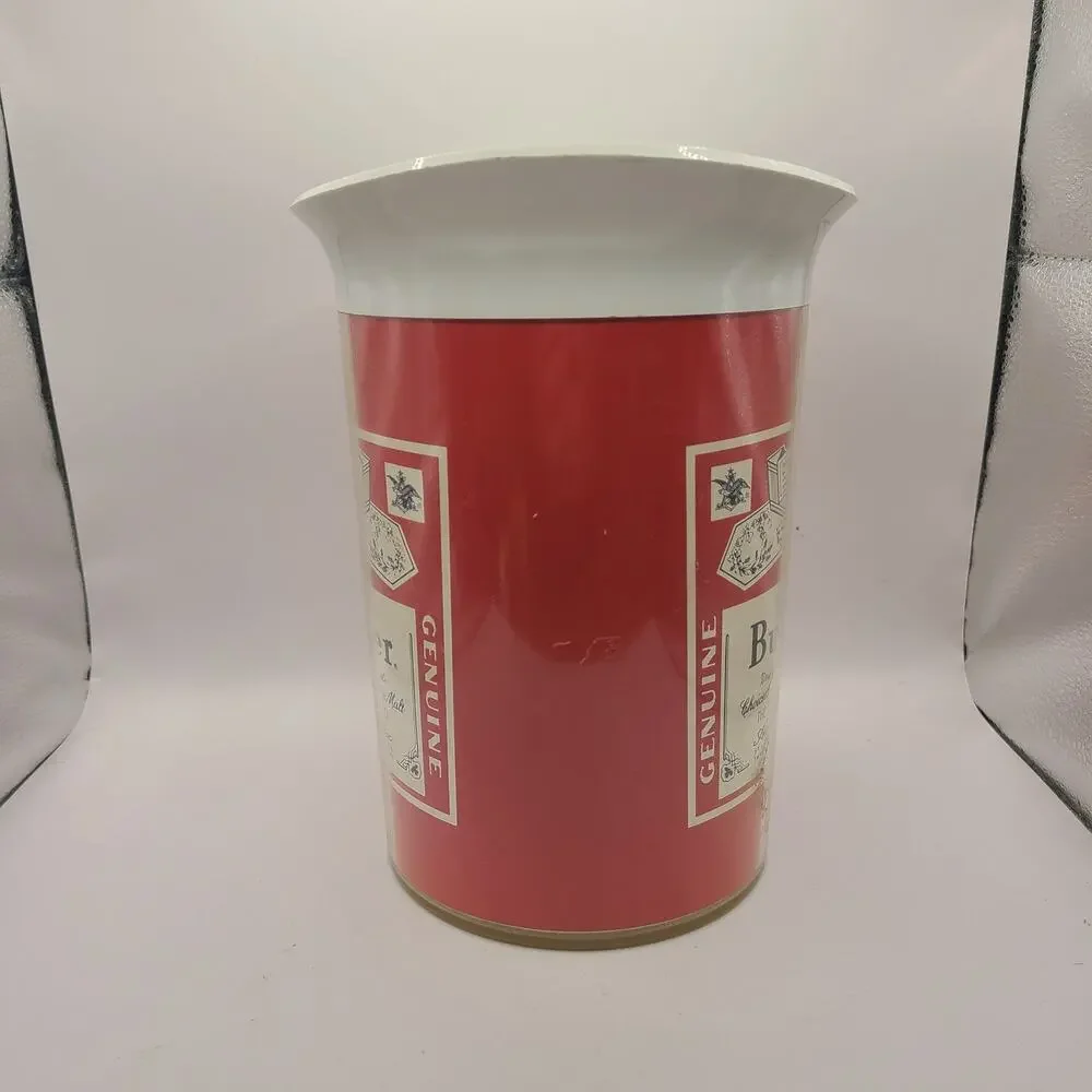 Vintage Thermo Serv BUDWEISER Beer Bar Pitcher Mug White 8